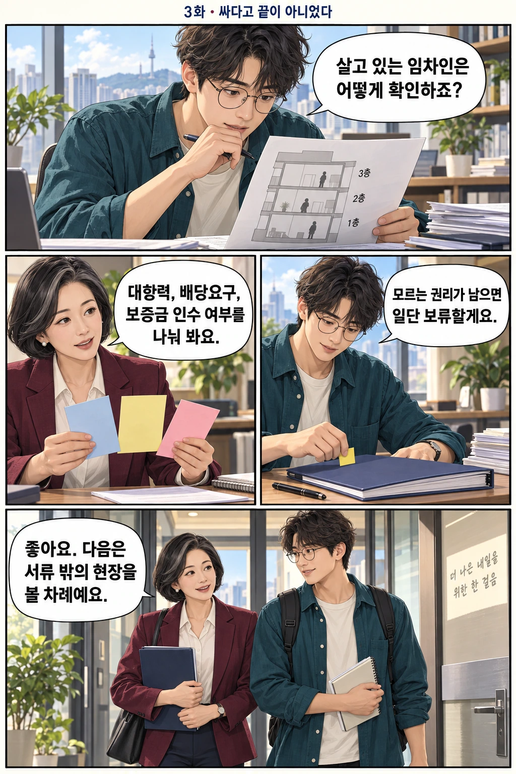 3화 싸다고 끝이 아니었다, 2쪽. 준호와 경매 선생님의 이야기